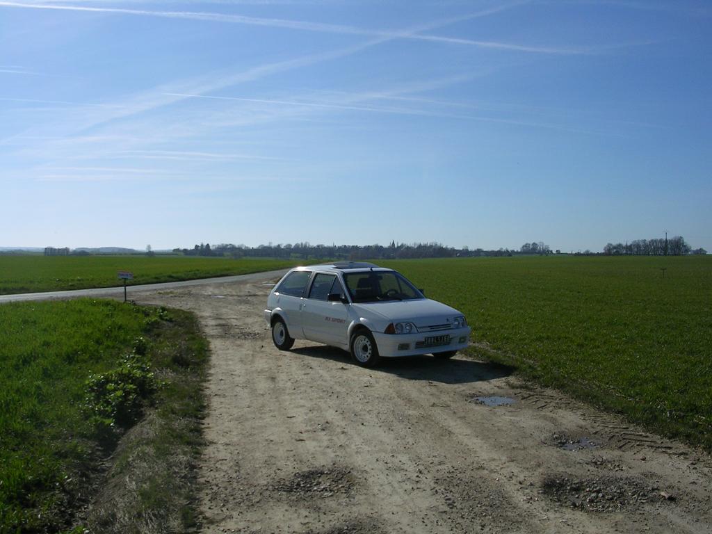 en haut sur le plateau