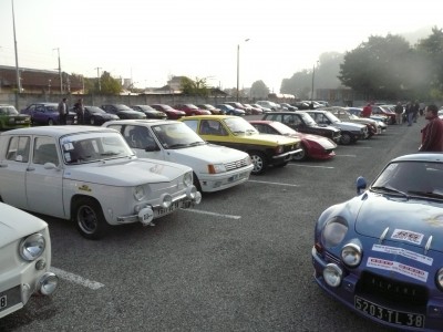 Au petit matin, la rallynette Beaujolaise est parmis les grands VH !!