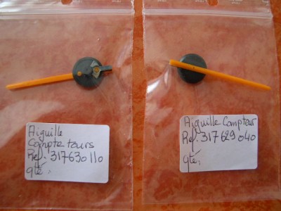 aiguilles compteur et compte-tours flambant neuves