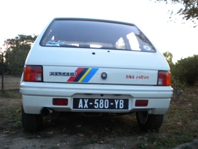 205 Rallye nouvelle immat le 11 Sept 2010 003.jpg