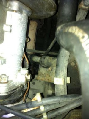 vers durite acier et donc pompe à eau