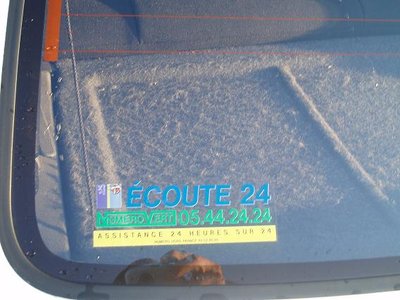 des fois que je tombe en panne.