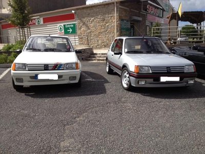 Avec la GTI de mon copain Christophe