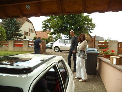 l'arrivé de Steph' et Marylène.. ben oui.. il  est bientôt 12h00