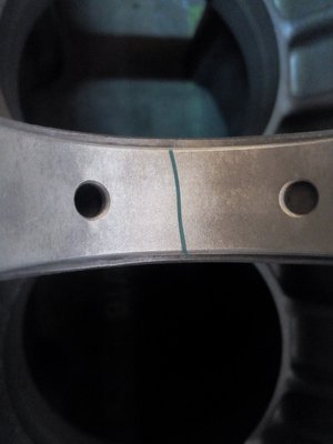 Un morceau de jauge plastique sur un coussinet