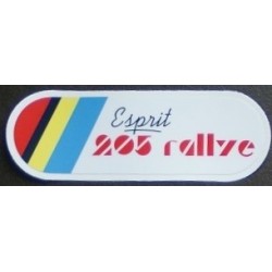 Sticker "Esprit 205 Rallye"