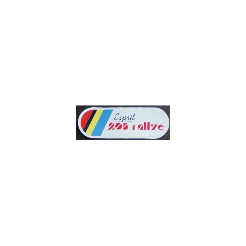 Sticker "Esprit 205 Rallye"
