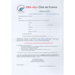Adhésion au 205 RCF 2025