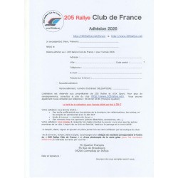 Adhésion au 205 RCF 2026