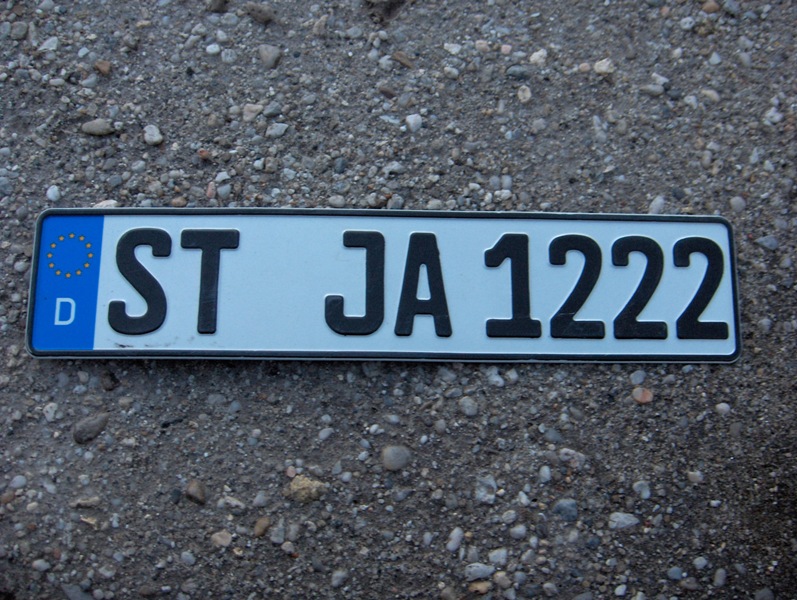 Sa plaque Allemande