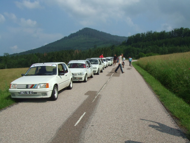 Les ralloches dans une des spéciales du rallye Alsace-Vosges