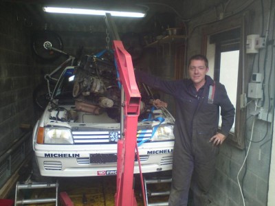 il est pas fier ce Baptiste, avant l'extraction complète du moteur/boite