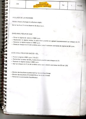 REGLAGE RICHESSE 1